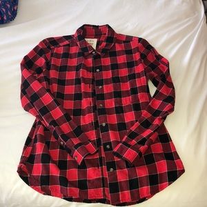 Red plaid shirt
